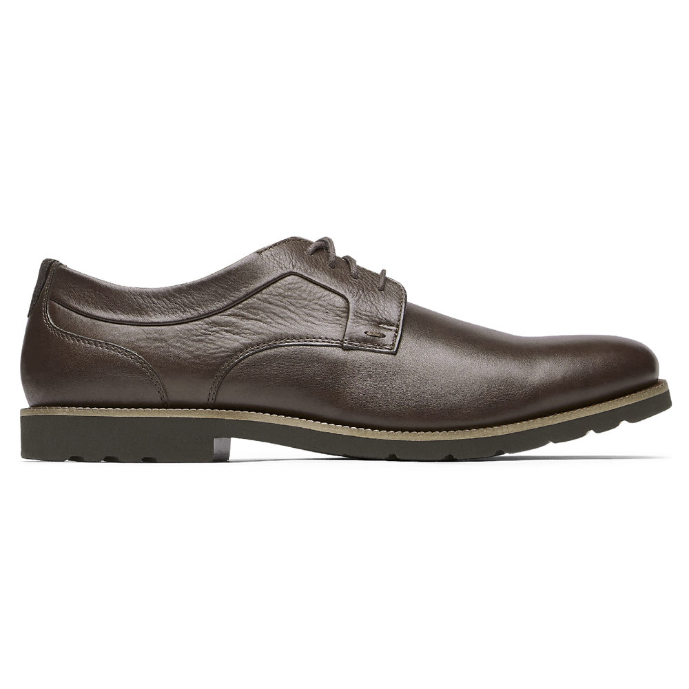 Rockport Mens Oxfords Dark Brown - Sharp & Ready 2 Plain Toe - UK 485-PEXYQK